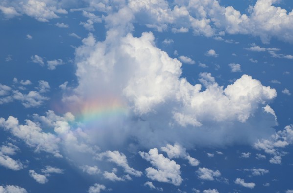 Rainbow Sky Blessings by Deb Striker